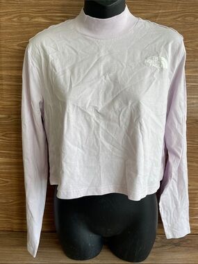 NWT The North Face Lavender Long-Sleeve Crop Top size L